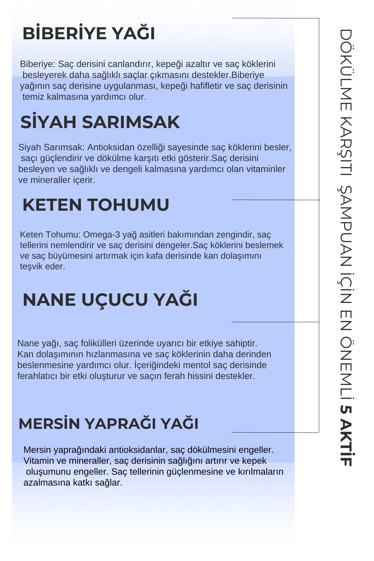 Dökülme Karşıtı Şampuan Biberiye Biotin Peptitli