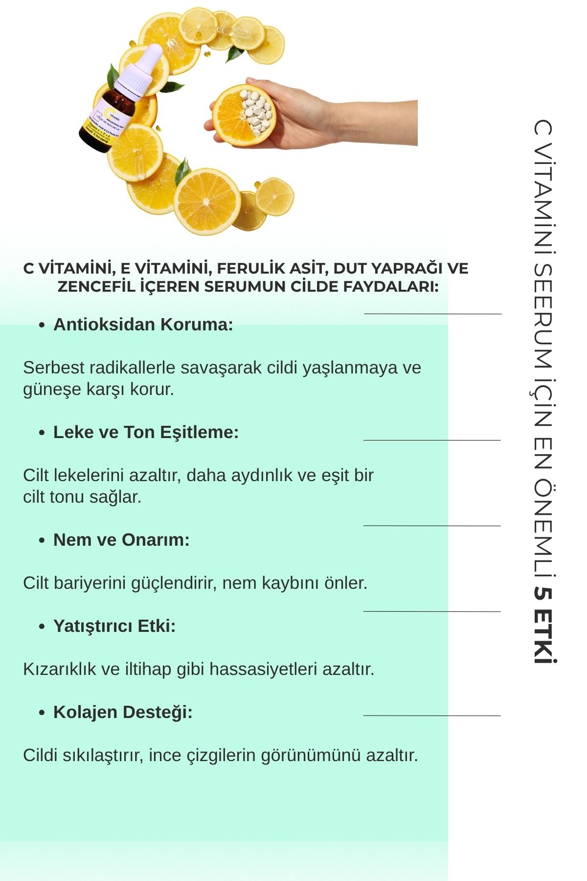 Brightening Serum Vitamin C + Ferulic Asit +E vitamini