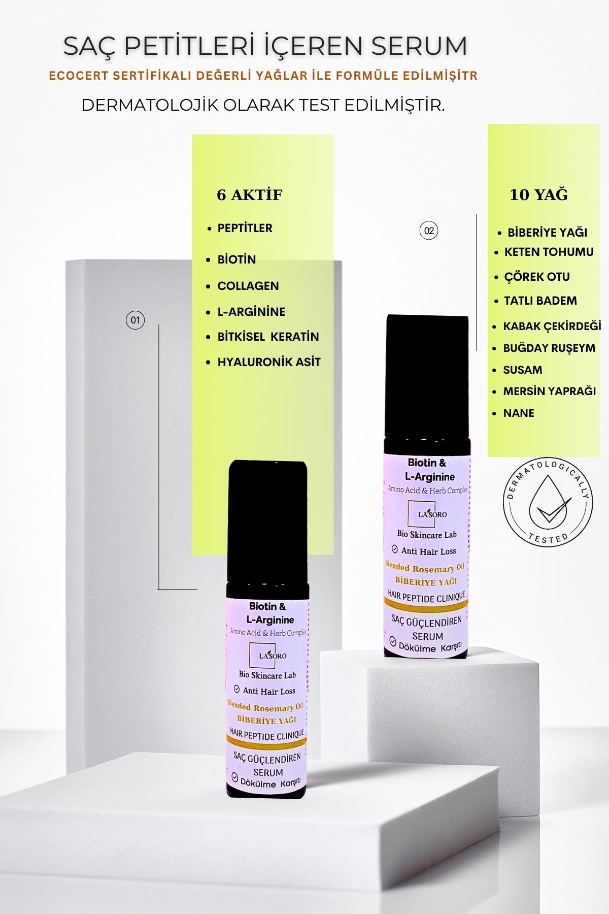 SAÇ PEPTİT BİOTİN BİBERİYE AKTİF SAÇ SERUM