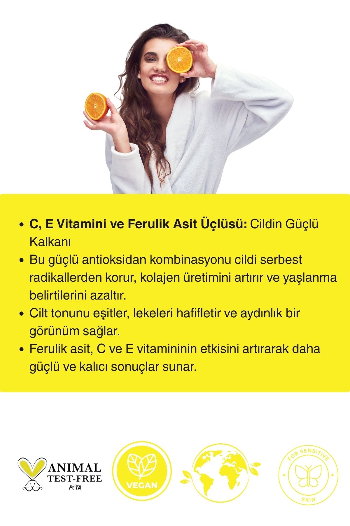 Brightening Serum Vitamin C + Ferulic Asit +E vitamini