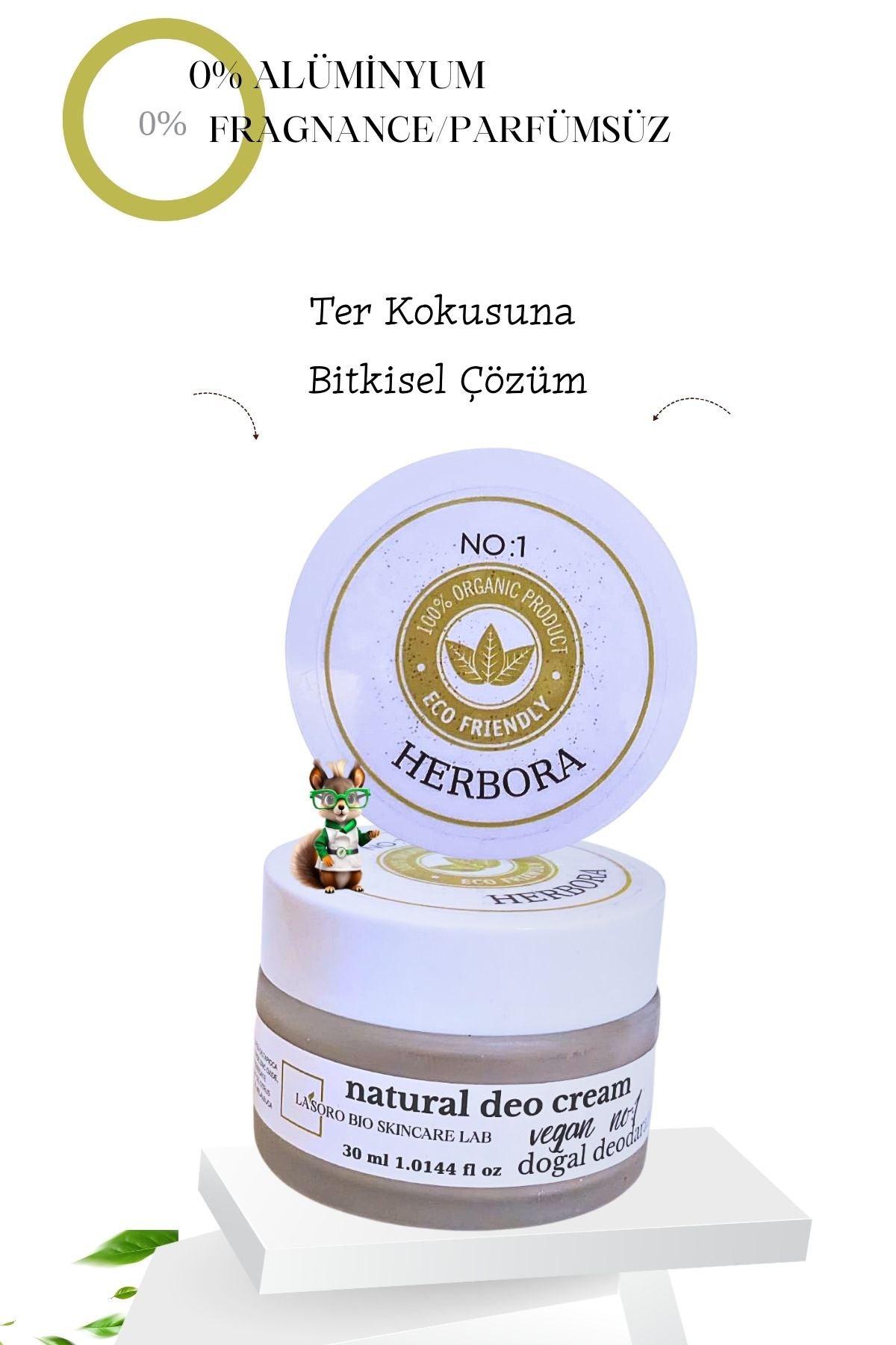 Natural Deo Cream Vegan No:1 Herbora