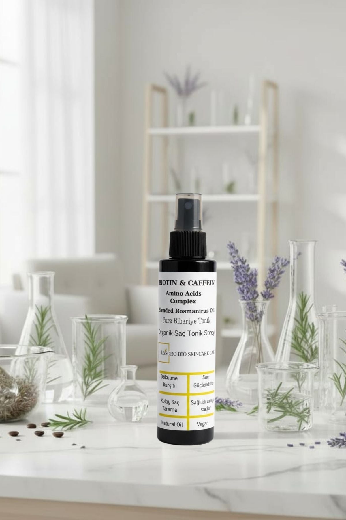 Kolay Saç Tarama, Organik Biberiye , Biotin,tonik Sprey