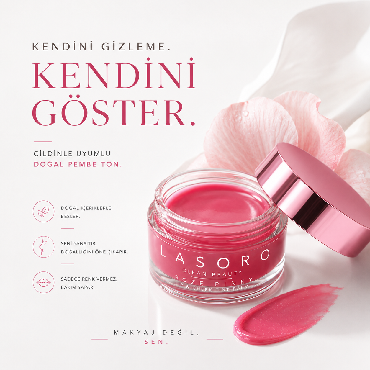 Roze Pinky Lip & Cheek Tint Balm
