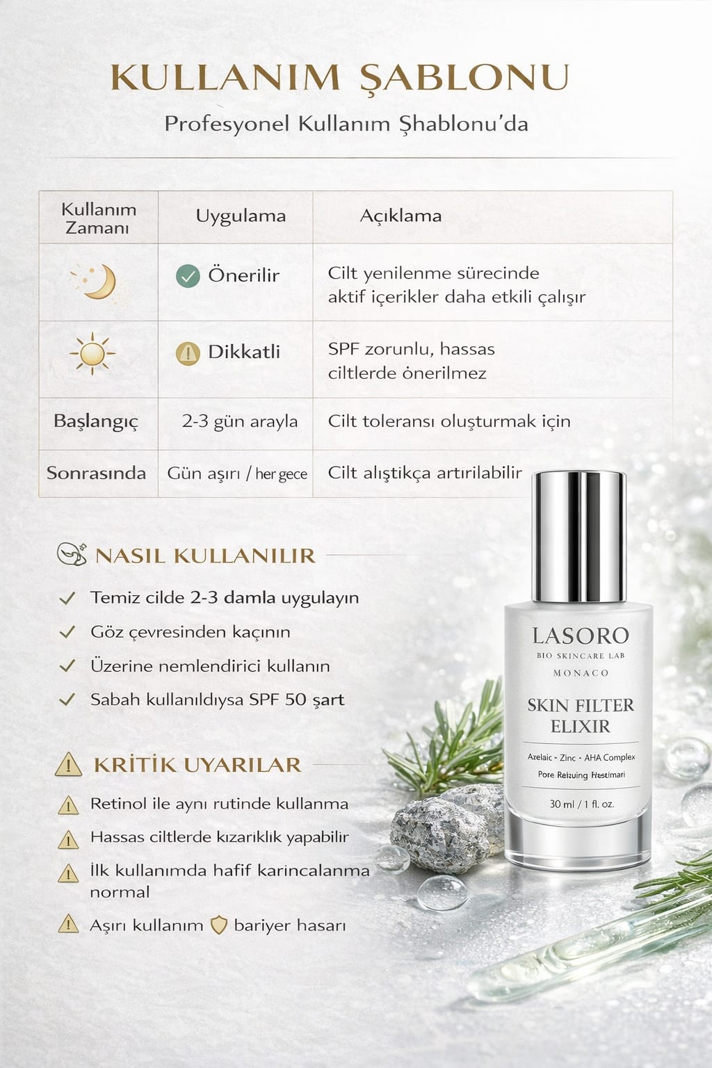 Skin Filter Gozenek Gideren Serum Azelaik asit Glikolik asit , Laktik asit Salisilik asit