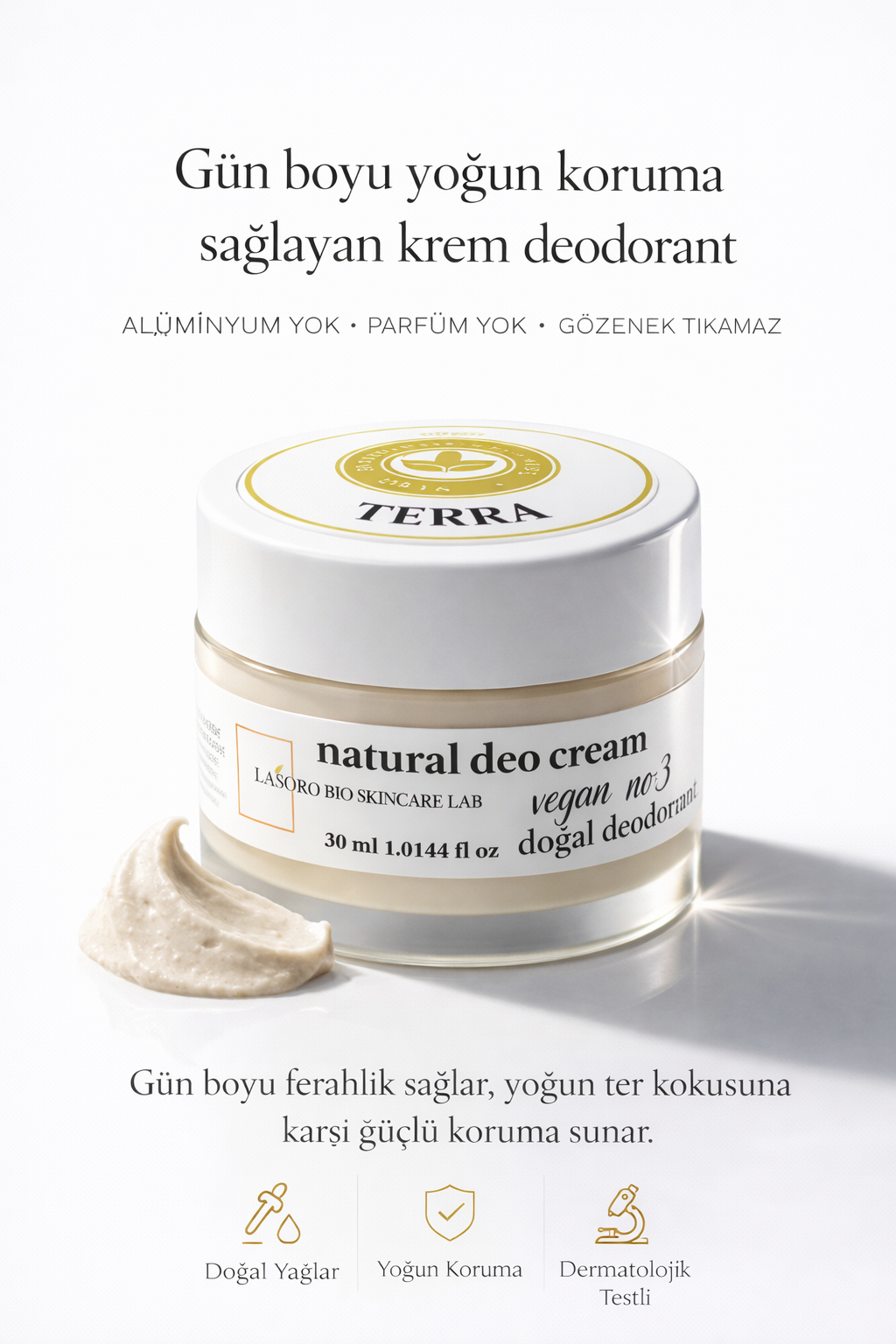 Natural Deo Cream Vegan No:3 Terra
