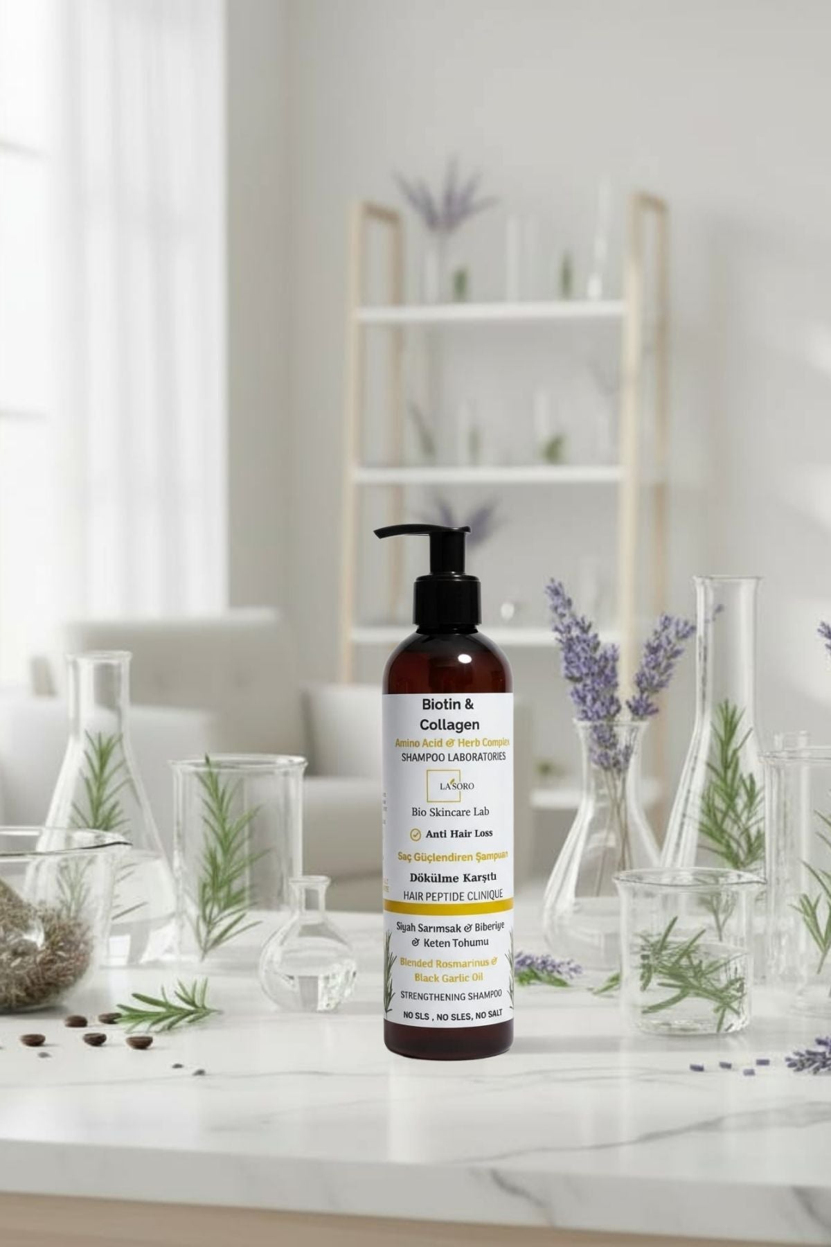 Dökülme Karşıtı  Şampuan Biberiye Biotin Peptitli