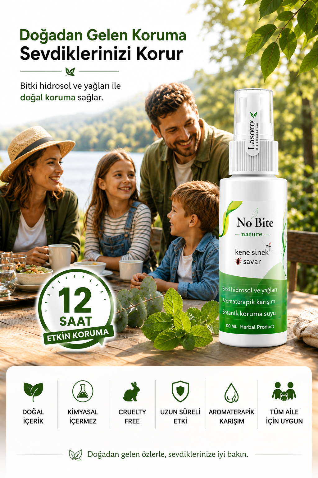 No Bite Organik Sinek ve Kene Kovucu